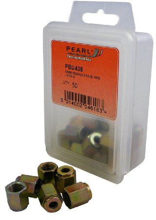 Pearl PBU438 M10 50mm Female Brake Pipe Unions PP55