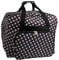 Over-Coverlock Tasche XL schwarz/weiß gepunktet