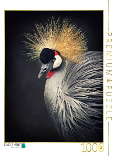 Puzzle · Kronenkranich | Portrait eines imposanten Vogels · 1000 Teile · Lege-Größe 64 × 48 cm · CALVENDO Puzzle
