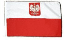 Flaggenfritze Fahne Flagge Polen mit Adler 30 x45 cm