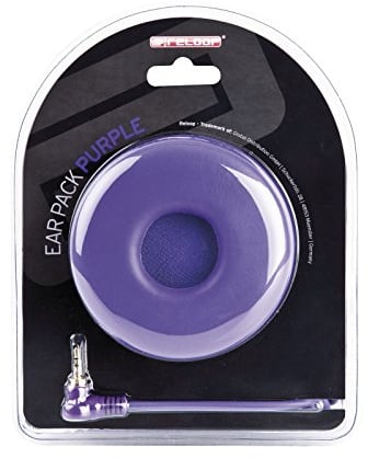 Reloop Ear Pack Purple - Spiralkabel, Satz Ohrpolster mit kleiner Aussparung für komfortables Tragen