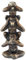 Dekorative Figur von 3 weisen Affen, sehen, hören, stille, Harz, 20 cm