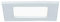 LED-BAD-EINBAUPANEL 6 W NW QUAD WEISS