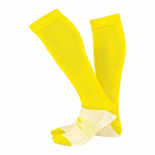 Erreà POLYESTERE Stutzensocken · Unisex Stutzen für Erwachsene & Jugendliche Fußball Hockey Running Freizeit etc. · Training Sportsocken in Gr. 42-50 Größe OneSize, Farbe Neongelb