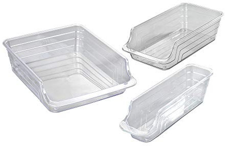 WENKO Kühlschrank-Organizer, 3-teiliges Set Wurst Käse Organizer Gemüse