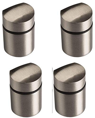 4 Stück SO-TECH® Bodenträger SHELFI Edelstahloptik Glasbodenträger Bodenträger