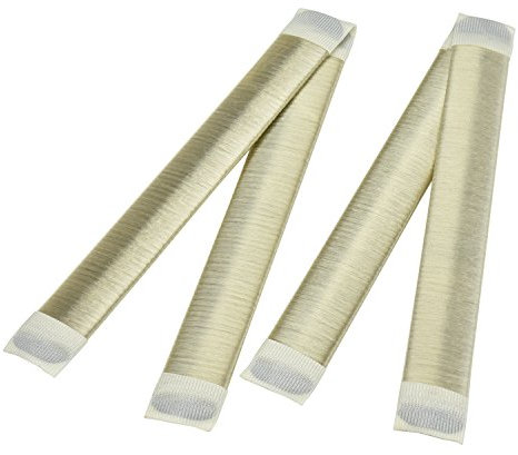 Pretop 2er Pack Mädchen Damen Hair Styling Tool Donut Hair Bun Maker [beige] French Twist Haar Brötchen Styling Braid Halter Werkzeug (Perfekt für lange und dicke Haare)