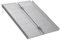 HOMCOM Rampe de Fauteuil Roulant Rampe de Chargement Rampe d'accès antidérapant Pliable en Aluminium avec Bordures Charge Max. 270 Kg 91 x 74 cm