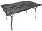 Gartentisch 150x90x73cm dunkelgrau beschichtet aus Stahl Streckmetall