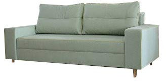 mb-moebel Kleines Couch Sofa 200 x 88 cm LACO (Grau)