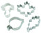 BekkiB 8804012 4er Set Blätter Pilz Ahorn Eiche Linde Ausstecher Ausstechform Blatt Deko Keks