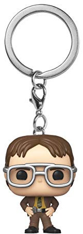 Funko Pop! Keychain: the Office - Dwight Schrute Novelty Keyring - Collectable Mini Figure - Stocking Filler - Gift Idea - Official Merchandise - TV Fans - Backpack Decor
