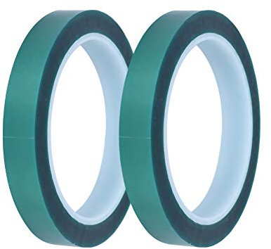 Plyisty Hochtemperatur-Industrieband, PET-Polyesterfolie, Hochtemperatur-Klebeband, hitzebeständig bis 200 ° C, zum Pulverbeschichten, Galvanisieren/Anoden, Maskieren, Löten usw.