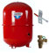 Zilmet Anschluss Set Kessel Ausdehnungsgefäß Kappenventil Halterung 25-50 Liter Gesamtvolumen 50 Liter