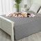Hundedecken für Couchschutz, wasserdicht, Hundebett-Abdeckung, Haustierdecke, Möbelschutz (Grau + Dunkelgrau, 172,7 x 208,3 cm)