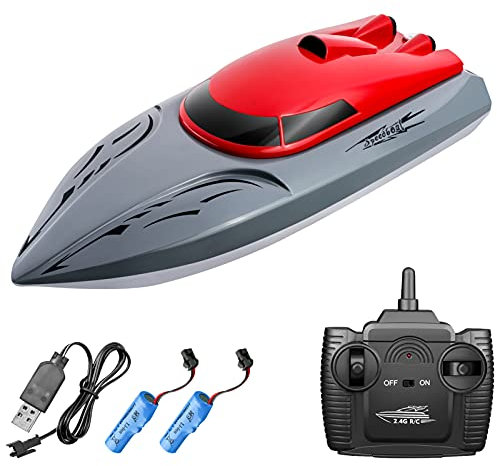 Goolsky Bateau Télécommandé 806 2,4 G RC 20 km/h - Jouet Étanche à Grande Vitesse Avec Coque Stable - Cadeau pour Enfants et Adultes