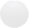 50cm Round White Paper Light Shade Lantern | Classic Bamboo Style Ribbed Paper Lampshade | Large Circle Ceiling Lightshade