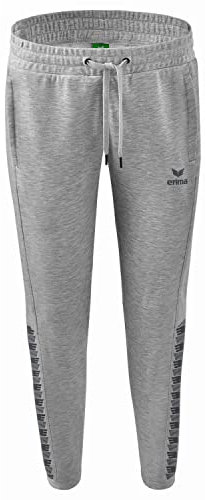 Erima Damen Essential Team Sweathose (2102206), hellgrau Melange/Slate Grey, 36