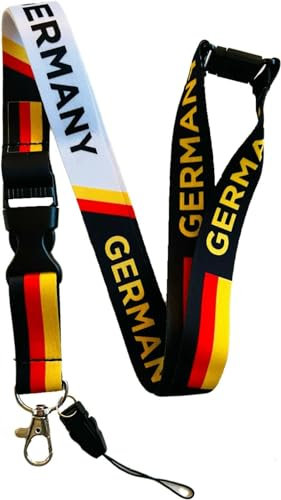 PAC Supplies Global Schlüsselband/Ausweishalter mit Sicherheitsverschluss und abnehmbarem Clip, deutschland