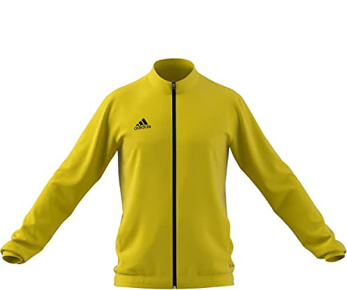 adidas Uomo Entrada 22 Track Jacket, Team Yellow / Black, XL