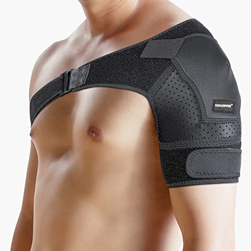 Thx4COPPER Adjustable Shoulder Brace-Compression Support Belt-Joint Protection, Pain Relief for Dislocated AC Joint, Frozen Shoulder, Arthritis, Scapula Tendinitis, Rotator Cuff,L-XL