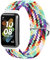 BoLuo Cinturini per Orologi per Huawei Band 7 Watch Band, Cinturino di Ricambio Nylon Braided Stretch Solo Loop Bracelet Cinturino Wrist Strap Armband per Huawei Band 7 Accessories (arcobaleno)