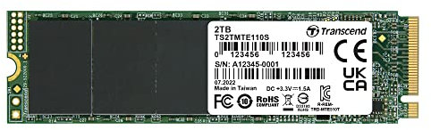 Transcend MTE110S - SSD M.2 PCIe Gen 3x4 NVMe 2TB - TS2TMTE110S