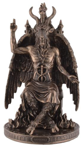 Baphomet Gottheit auf Thron - bronziert by Veronese