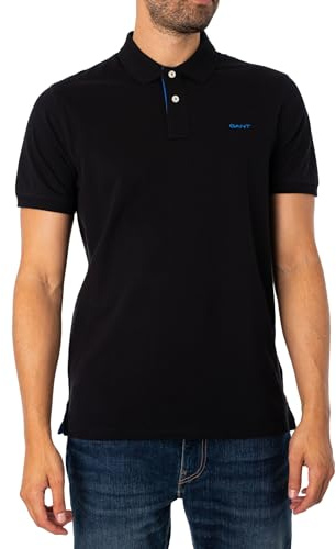 GANT Mens Contrast Pique Short Sleeve Polo Shirt