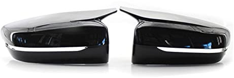Spiegelkappen Für BMW 3/5/6/7/8-Serie G11 G12 G14 G15 G16 G20 G21 G30 G31 2019 2020 Für LHD Carbon Außenspiegelabdeckung Seitenspiegelkappe (Farbe : Schwarz)