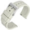 ANNEFIT Bracelets 20mm de Montres Silicone avec Boucle en Acier Inoxydable, Bande de Remplacement Libération Rapide pour Femme Homme (Blanc Ivoire)