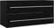 vidaXL Waschbeckenunterschrank Schwarz 100x38,5x48 cm Holzwerkstoff