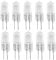 10x G4 12V 20W Halogen-Lampe Licht-Birnen mit 2-Pin-Kapsel - 1500 Stunden Lebensdauer - Klare Gläser - 9x33MM
