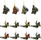 Generisch Feuerwehrmann-Weihnachtsbaumschmuck, Acryl Ornamente, Hängend, Lässig, 4 Stück, Weihnachten