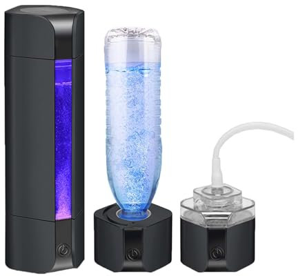 Generador de Botella de Agua de hidrógeno Molecular H2,tecnología de cámara Dual SPE y PEM Mejorada,con Dispositivo de inhalación H2,Mejora la inmunidad