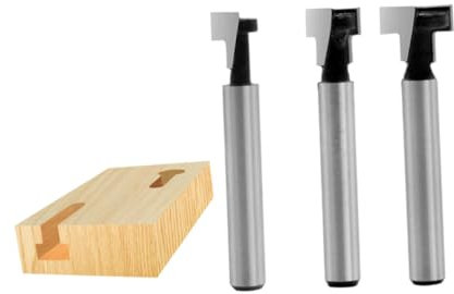 OSALADI Nutfräser Tischlerfräser Sperrholzplatte Holzschneidewerkzeuge Schlüssellochfräser Fräser Kantenschneider gepfählt stechbeitel Schaftfräser Holzfräser Aufhänger bohren