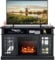 SOBOLON Fireplace TV Stand Electric Fireplace TV Stand For TVs Fireplace Remote Fireplace TV Stand Indoor Fireplace TV Cabinet (Color : White)