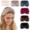 Nayyana® 6 Stück Stirnbänder für Damen, rutschfest, für kurzes Haar, Yoga, Workout, Laufen, Sport, elastische Haarbänder für Damen, Haardreh, Turban, Haarwickel für Mädchen, Farbe 3