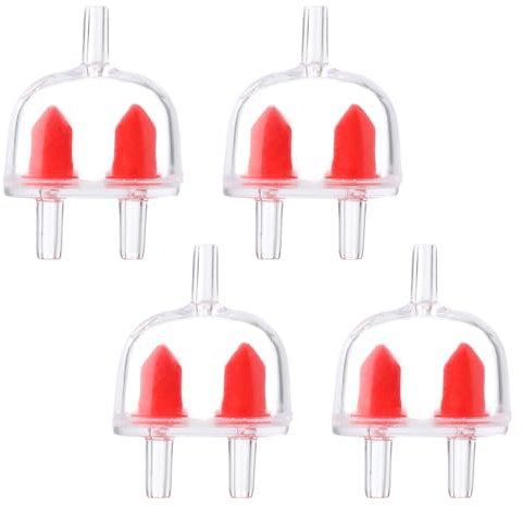 PEUTIER 4pcs Aquarium Check Valve for 3/16 Inch, Plastic Aquarium Air Pump Check Valve 2-Way Non-Return Check Valve Aquarium Airline Tubing Check Valve Pump Protector for Fish Tank
