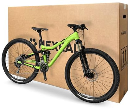 Hexeal 132cm x 24cm x 80cm Cardboard Bike/55'' TV Box | Removal Box, Storage Box, Extra Strong, 100% Recyclable, Made With 70% Recycled Materials, 100% Compostable