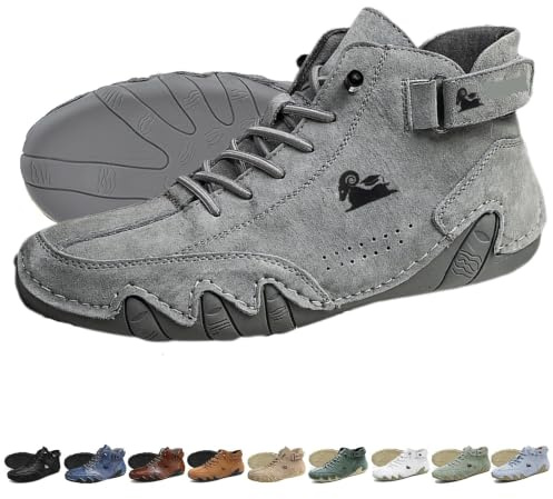 Stivali alti in pelle scamosciata fatti a mano - Scarpe Beck unisex for esterni Explorer Stivali Chukka leggeri impermeabili Scarpe da ginnastica casual traspiranti antiscivolo for passeggiate Escursi