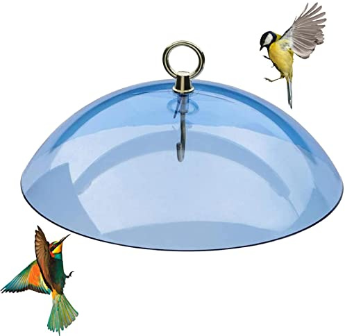 Vogelfutterstation, Schutzkuppel, 26 cm, Trennwand für klare Vogelfutterstation, Schutzkuppel, transparente Kuppel, Regenschutz, um Eichhörnchen zu stehlen, Vogelfutter zu stehlen, Schutzkuppel zum
