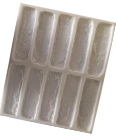 Moules briques murales. Moules en silicone pour faire des briques modèle Romano.