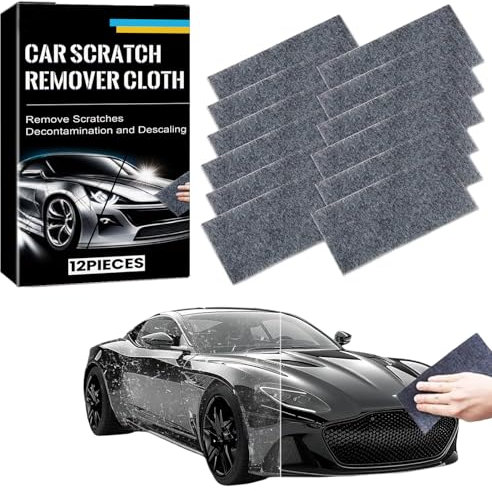 GUTERTOP 12 Stück Nano Sparkle Tuch Auto Kratzer Original, Nano Sparkle Tuch im Test für Auto Kratzer Entfernen Reparatur für Reparatur von Leichten Kratzfarben,Autoreinigung