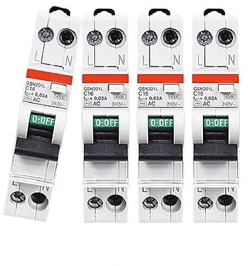 GSN201L 1P+N Interruttore differenziale GSN201L 1P+N 6A 10A 16A 20A 25A Tipo C AC elettronico 1 pz(10a)