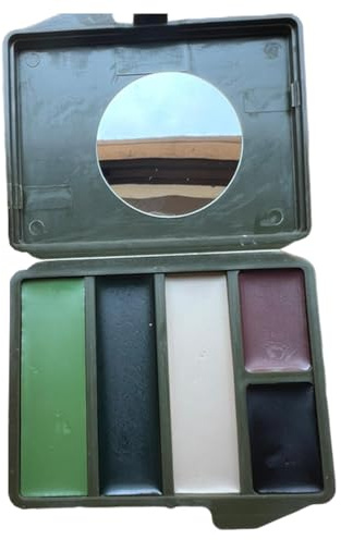 Pintura De Camuflaje Para La Cara, Pintura Facial De Caza - Pintura De | Maquillaje De Caza,Pintura Facial Pintura De Maquillaje Ocultante De Larga Duración Y Antideslumbrante Para La Caza,