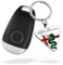 OYDDL Universal Auto Logo Cover Metall Kohlefaser Schlüsselanhänger Emblem Passend Kompatibel mit Alfa Romeo Giulia Stelvio 159 Brera 147 156 Giulietta Zubehör