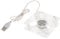 COLLBATH 8cm Acrylic Hamster Cage Fan Small Pet Cooling Fan for Summer Travel Outdoor Activities