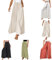 CEWIFO La Transazione di Oggi Pantaloni a Gamba Larga da Donna Vita Bassa con Coulisse e Volant drappeggiati (Watermelon Red-2, L)