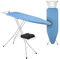 Relaxdays Table à Repasser, Pliable, Planche réglable en Hauteur, Plateau de Repassage L x P : env. 120 x 38 cm, Bleue